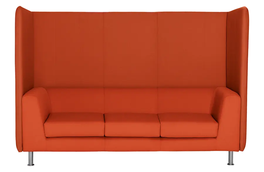 ND 103 AKU trojkřeslo čalouněné, koženka BLOOM B 036 oranžová